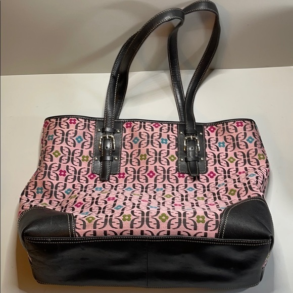 Fossil tote in f signature print and leath… - Picture 4 of 11